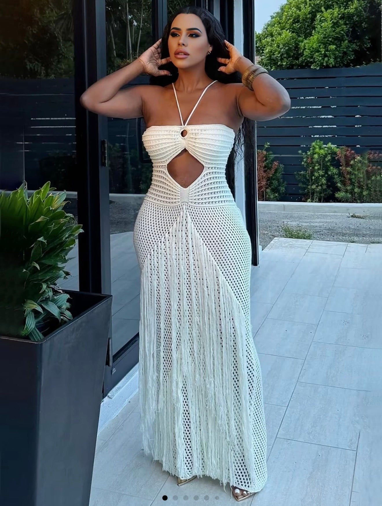 Robe maille bretelles — 3 coloris